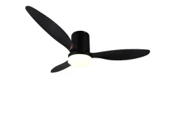 Trio Lighting LED tuuletinkattovalaisin Göteborg mattamusta