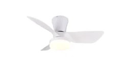 Trio Lighting LED tuuletinkattovalaisin Randers mattavalkoin