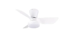 Trio Lighting LED tuuletinkattovalaisin Randers mattavalkoin