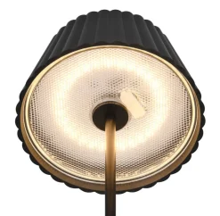 Trio Lighting LED ulkolattiavalaisin Suarez mattamusta ladat