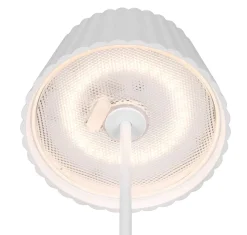 Trio Lighting LED ulkolattiavalaisin Suarez mattavalkoinen l