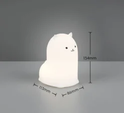 Trio Lighting LED-pöytävalaisin Paky RGBW valkoinen