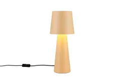 Trio Lighting pöytävalaisin Nubian E27 kellertävänruskea