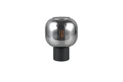 Trio Lighting pöytävalaisin Diva E27 mattamusta/kromattu