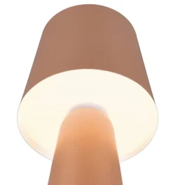 Trio Lighting pöytävalaisin Nubian E27 kahvinruskea