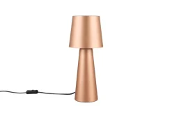 Trio Lighting pöytävalaisin Nubian E27 kahvinruskea