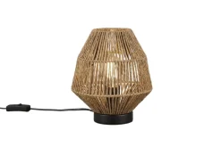 Trio Lighting pöytävalaisin Miki E27 ruskea