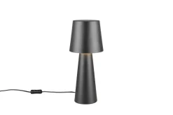 Trio Lighting pöytävalaisin Nubian E27 mattamusta