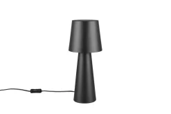 Trio Lighting pöytävalaisin Nubian E27 mattamusta