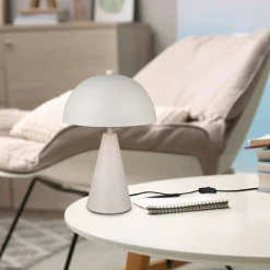 Trio Lighting pöytävalaisin Alfie E27 lämmin harmaa