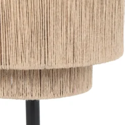 Trio Lighting pöytävalaisin Smilla E27 sisal