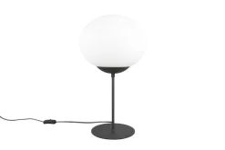 Trio Lighting pöytävalaisin Fomento E27 mattamusta/valkoinen