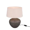 Trio Lighting pöytävalaisin Lou 46 cm E27 ruskea