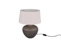 Trio Lighting pöytävalaisin Lou 46 cm E27 ruskea
