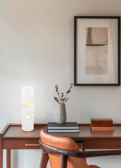 Trio Lighting pöytävalaisin Stream GU10 mattavalkoinen