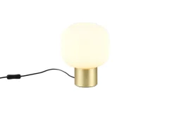 Trio Lighting pöytävalaisin Diva E27 mattamessinki/valkoinen