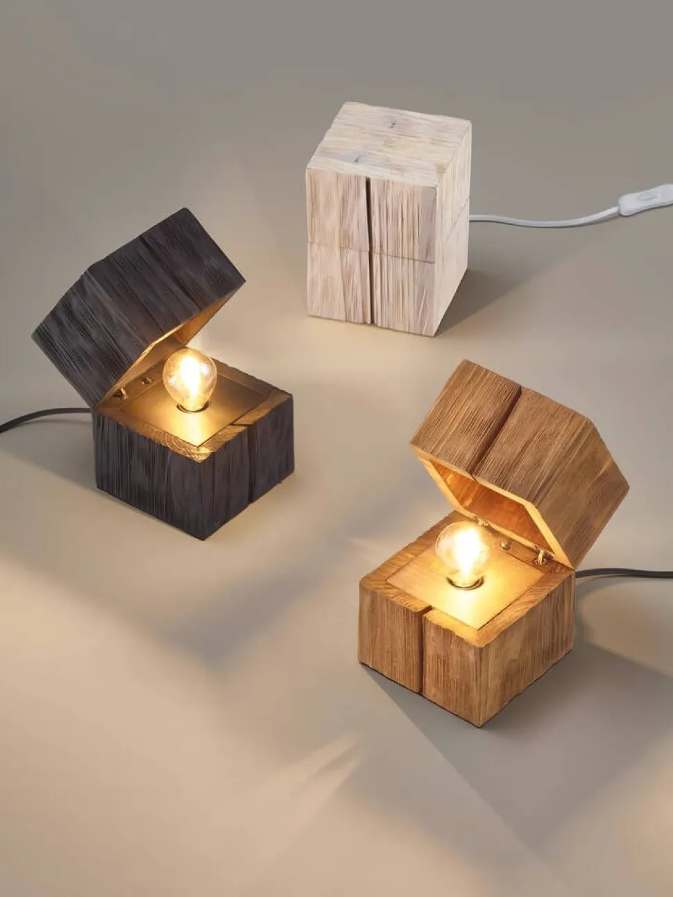 Trio Lighting pöytävalaisin Treasure E14 (sis.) musta