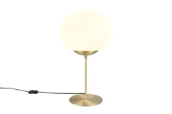 Trio Lighting pöytävalaisin Fomento E27 mattamessinki/valkoi