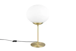 Trio Lighting pöytävalaisin Fomento E27 mattamessinki/valkoi