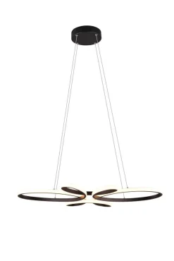 Trio Lighting riippuvalaisin Fly LED mattamusta