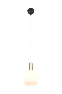 Trio Lighting riippuvalaisin Diva E27 mattamessinki/valkoine