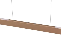 Trio Lighting riippuvalaisin Helios LED 100 cm kahvinruskea