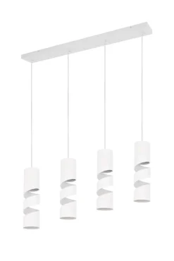 Trio Lighting riippuvalaisin Stream 4-os GU10 mattavalkoinen