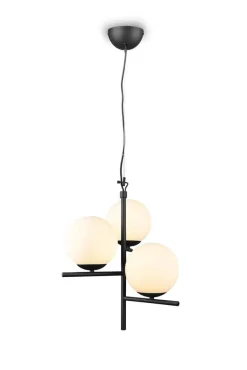 Trio Lighting riippuvalaisin Pure 3-os E14 mattamusta