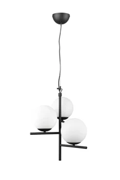 Trio Lighting riippuvalaisin Pure 3-os E14 mattamusta