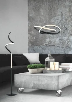 Trio Lighting riippuvalaisin Course mattamusta