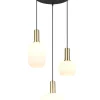 Trio Lighting riippuvalaisin Diva 3-os E27 mattamessinki/val