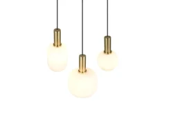 Trio Lighting riippuvalaisin Diva 3-os E27 mattamessinki/val