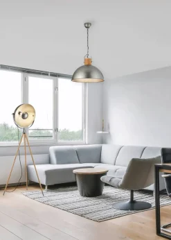 Trio Lighting riippuvalaisin Delhi E27 antiikkiteräs