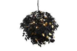 Trio Lighting riippuvalaisin Leavy 70 cm 4xE14 mattamusta