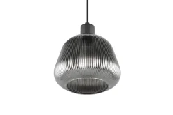 Trio Lighting riippuvalaisin Tarifa 1-os E27 mattamusta/krom