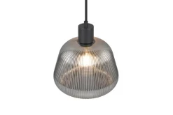 Trio Lighting riippuvalaisin Tarifa 1-os E27 mattamusta/krom