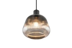 Trio Lighting riippuvalaisin Tarifa 1-os E27 mattamusta/krom