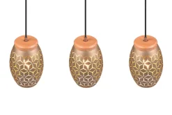 Trio Lighting riippuvalaisin Bidar 3-os E27 kahvinruskea