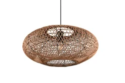 Trio Lighting riippuvalaisin Hedda E27 mattamusta/sisal