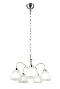 Trio Lighting riippuvalaisin Dobby 5-os E27 harjattu teräs/a