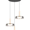 Trio Lighting riippuvalaisin Celeste LED 3-os mattamusta/kro