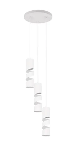 Trio Lighting riippuvalaisin Stream 3-os GU10 mattavalkoinen