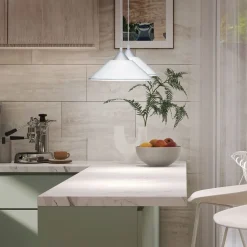 Trio Lighting riippuvalaisin Diego E27 valkoinen