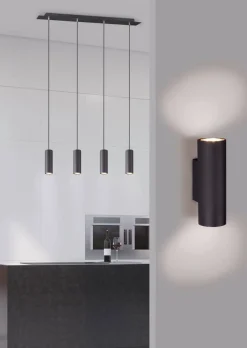 Trio Lighting riippuvalaisin Marley 4-os 75 cm GU10 mattamus