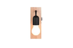 Trio Lighting seinävalaisin Arturo H2O 1-os E27 puu/mattamus