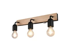 Trio Lighting seinävalaisin Arturo H2O 3-os E27 puu/mattamus