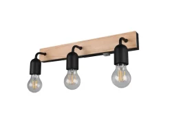 Trio Lighting seinävalaisin Arturo H2O 3-os E27 puu/mattamus