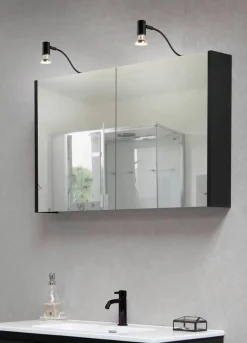 Trio Lighting seinävalaisin Giada H2O 1-os GU10 mattamusta