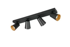 Trio Lighting spottivalaisin Sharp 4-os GU10 mattamusta/kult