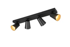 Trio Lighting spottivalaisin Sharp 4-os GU10 mattamusta/kult
